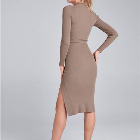 6 hours onlyBeige womenโs sweater Ribbed Button Detail Dress Size 1X NWT - Picture 3 of 9